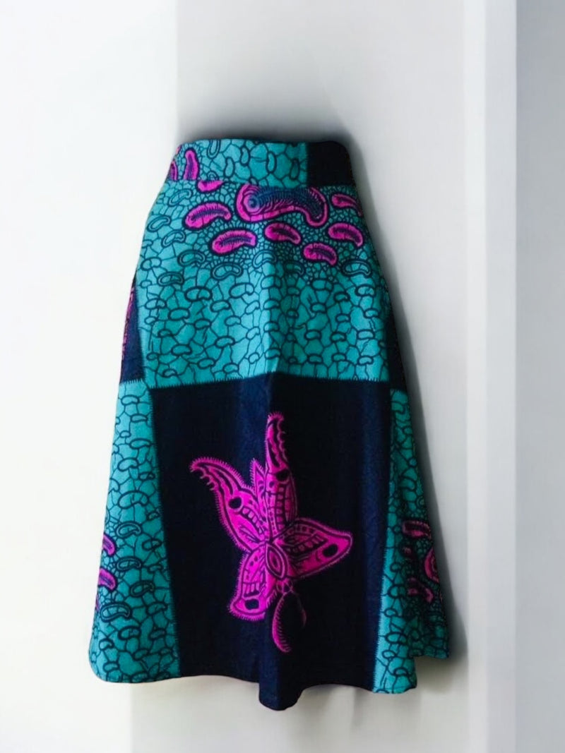 A-LINE ANKARA FLARED SKIRT