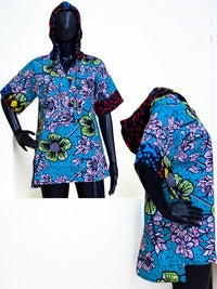 Ankara Hoodie Top