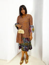 KASIE Ankara-Adire Shift Dress