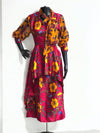 SAMANTHA Silk and Chiffon Dress