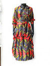 SAMANTHA Silk and Chiffon Dress