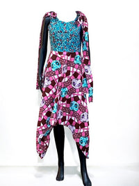 OZIOMA Ankara Mix and Match Print Dress