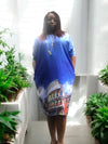 KAFTAN Silk & Chiffon SHIFT Dress