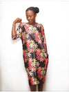KAFTAN Silk & Chiffon SHIFT Dress