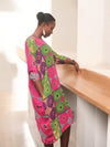 KAFTAN Silk & Chiffon SHIFT Dress