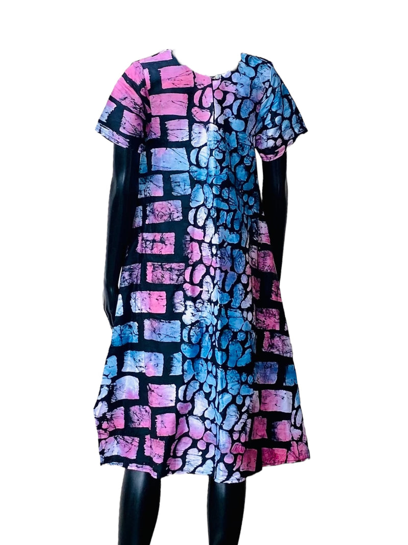TAYO Hi Low Adire Dress