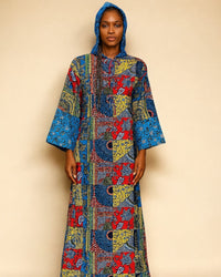 ANKARA Hoodie Kaftan - Long