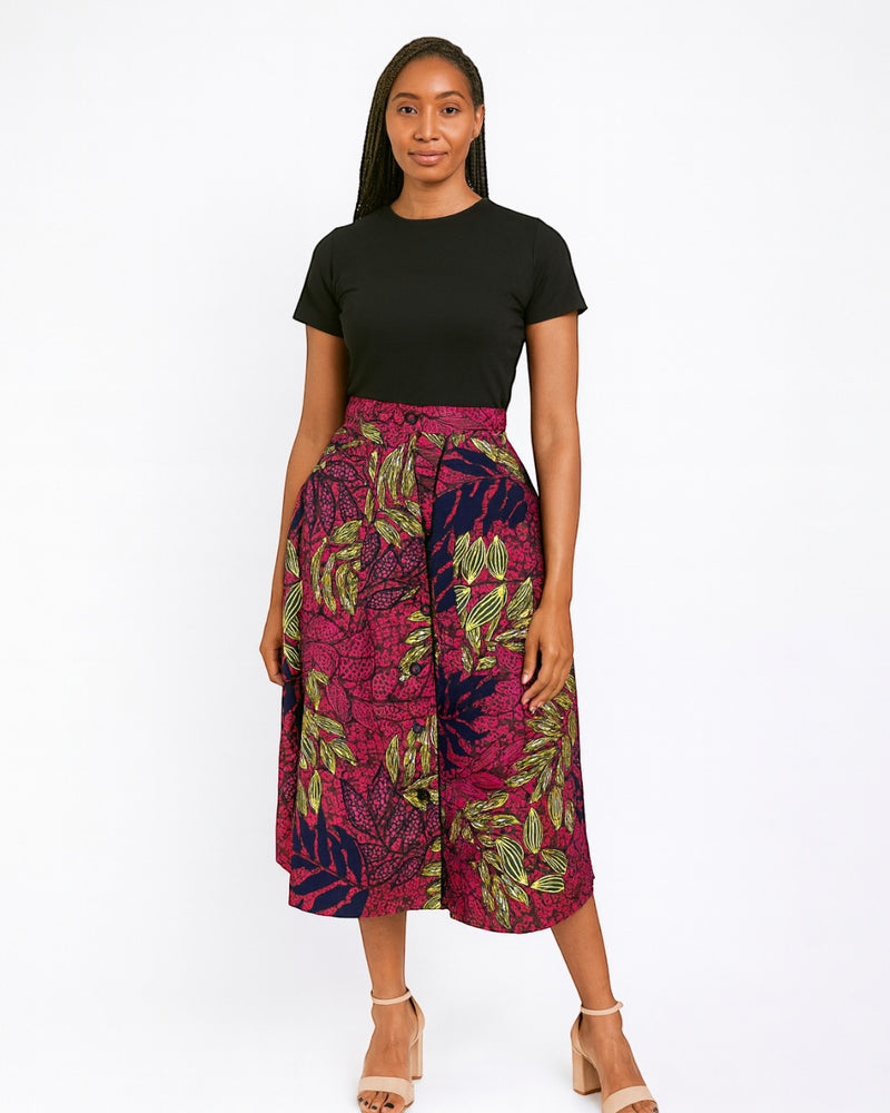 TUMINI ANKARA FLARED SKIRT