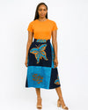 A-LINE ANKARA FLARED SKIRT