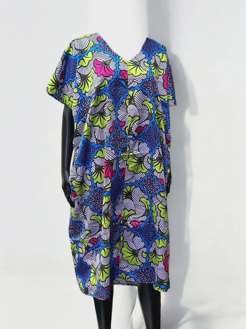 KAFTAN Silk & Chiffon SHIFT Dress
