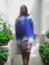 KAFTAN Silk & Chiffon SHIFT Dress