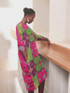 KAFTAN Silk & Chiffon SHIFT Dress