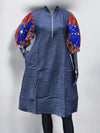 Denim Ankara Shirt Dress