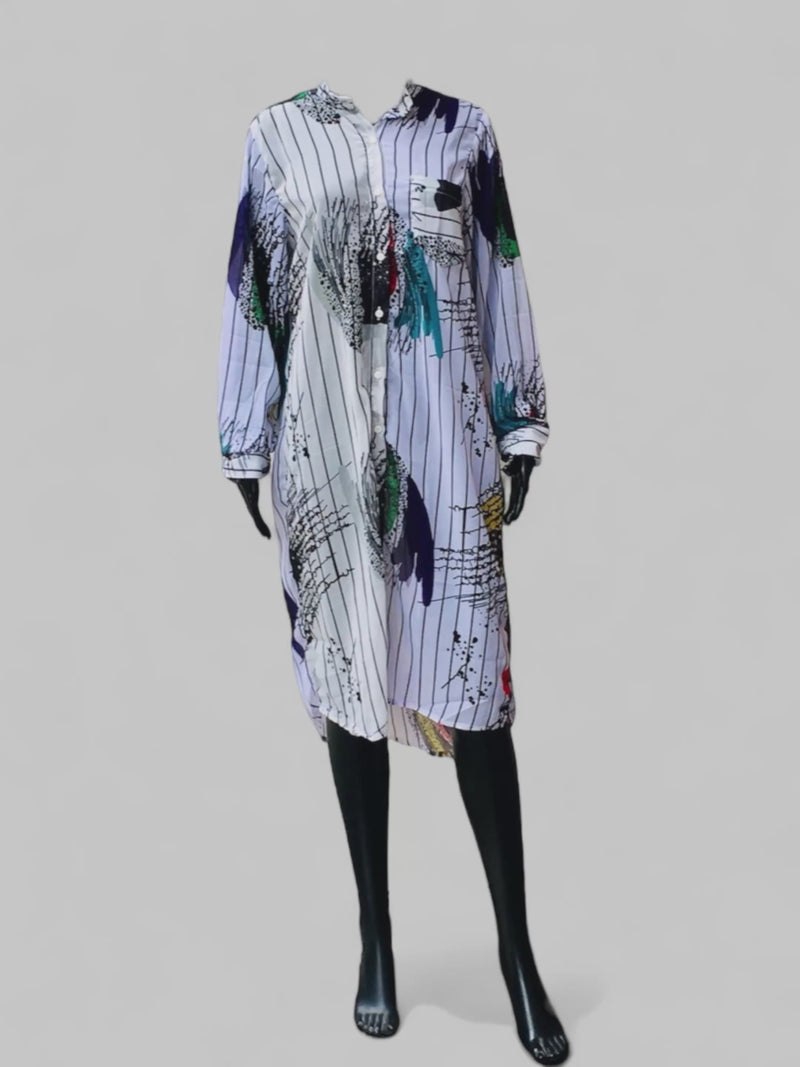 CHIDERA Chiffon Shirt Dress