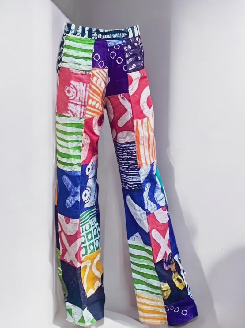 AYOMIDE Adire Patch Pants