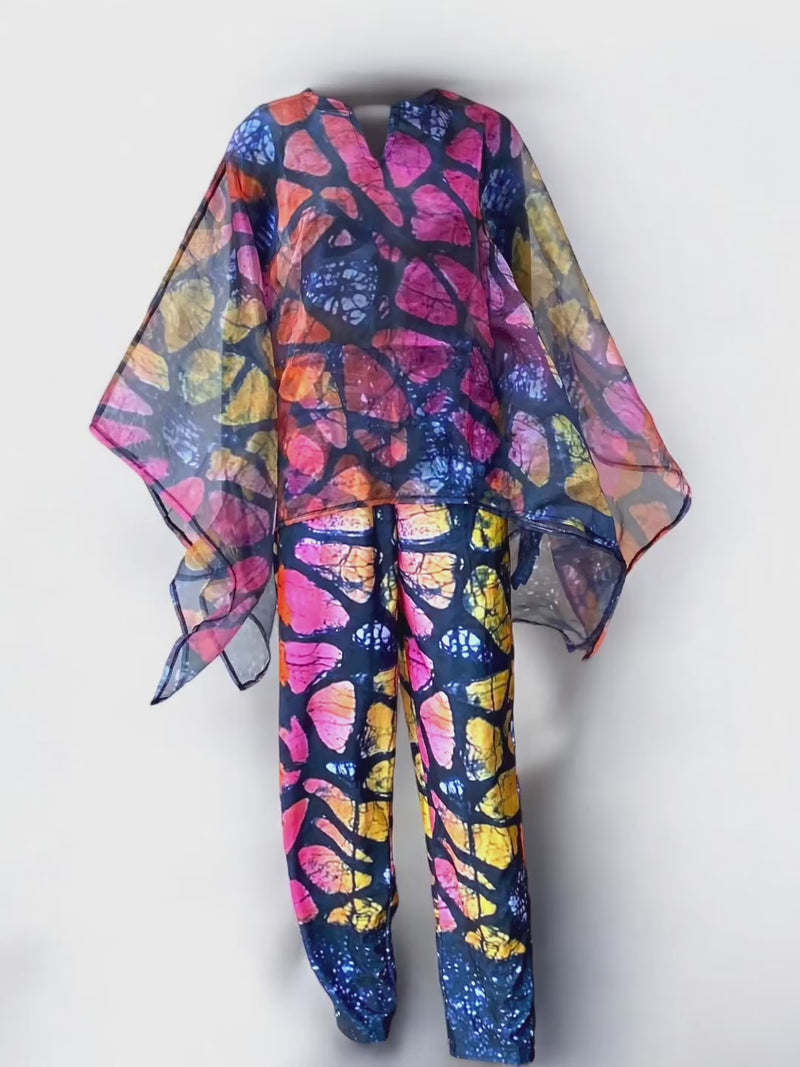 OYINKAN JERSEY ADIRE PANT SET
